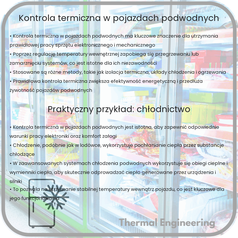 Kontrola termiczna w pojazdach podwodnych