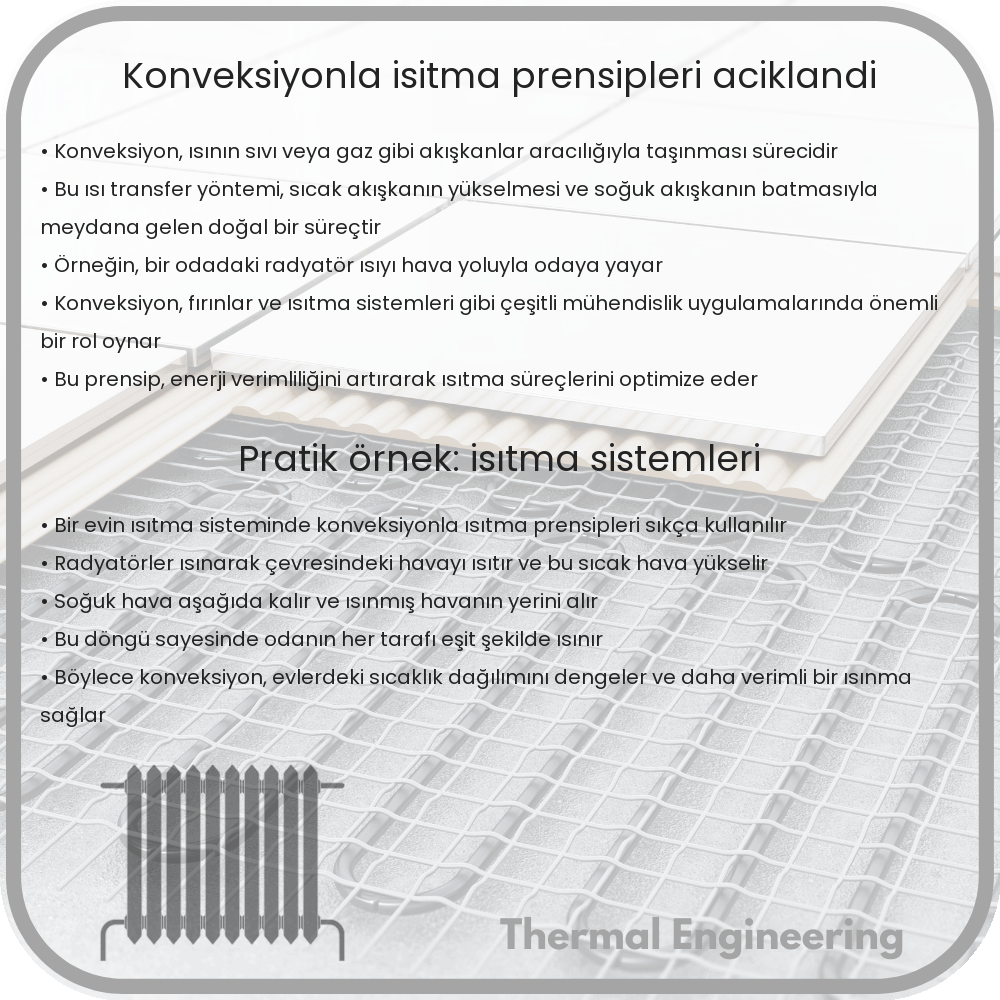 Konveksiyonla Isıtma Prensipleri Açıklandı