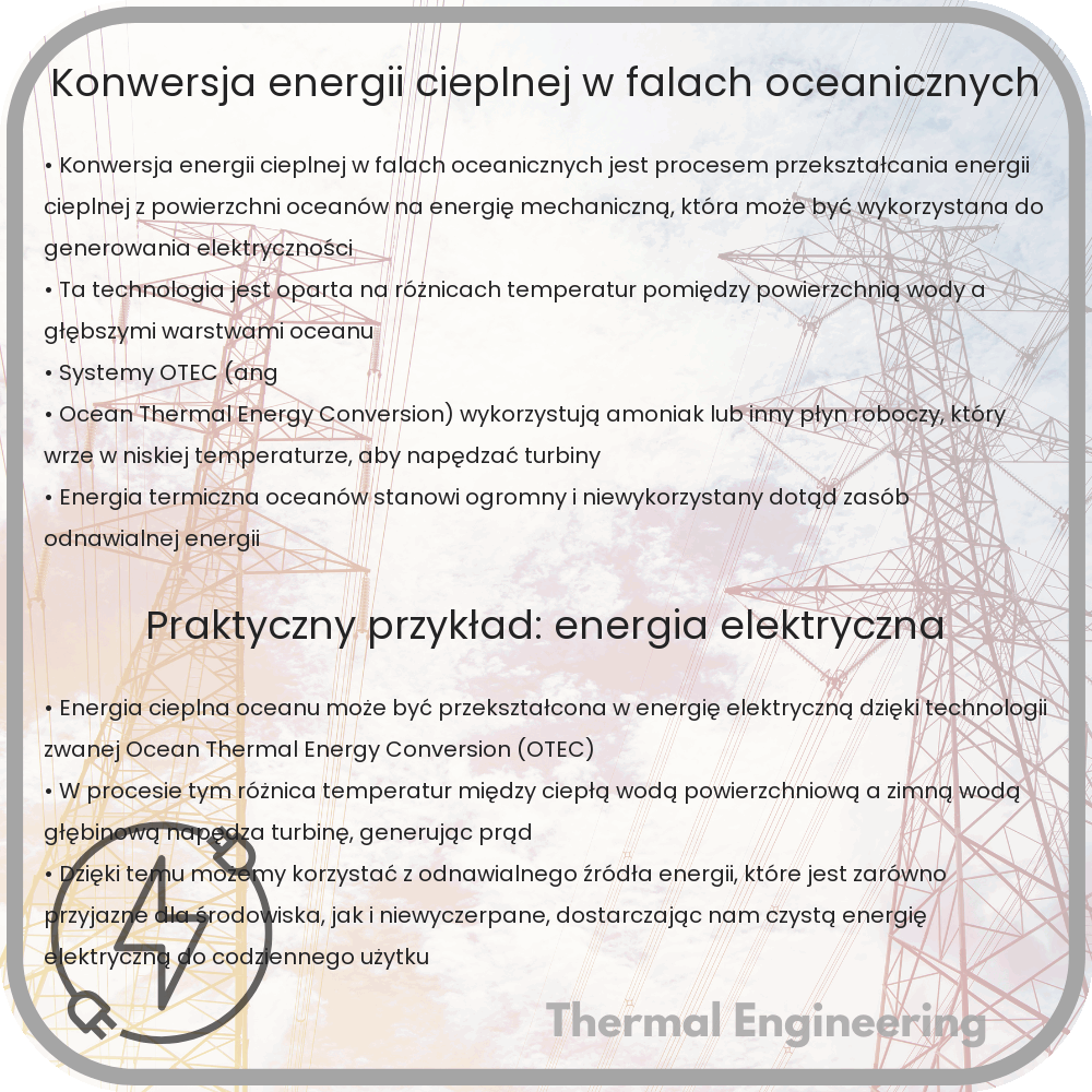 Konwersja energii cieplnej w falach oceanicznych