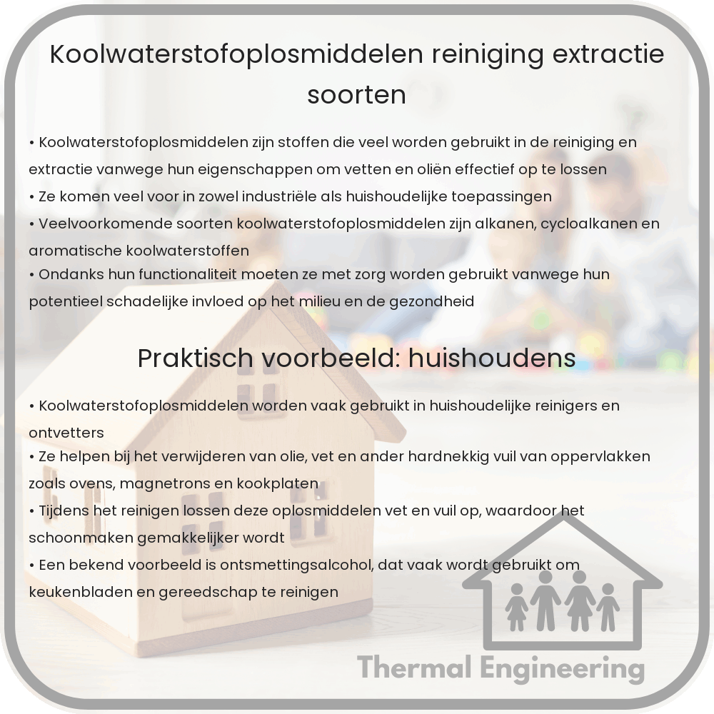 Koolwaterstofoplosmiddelen | Reiniging, Extractie & Soorten