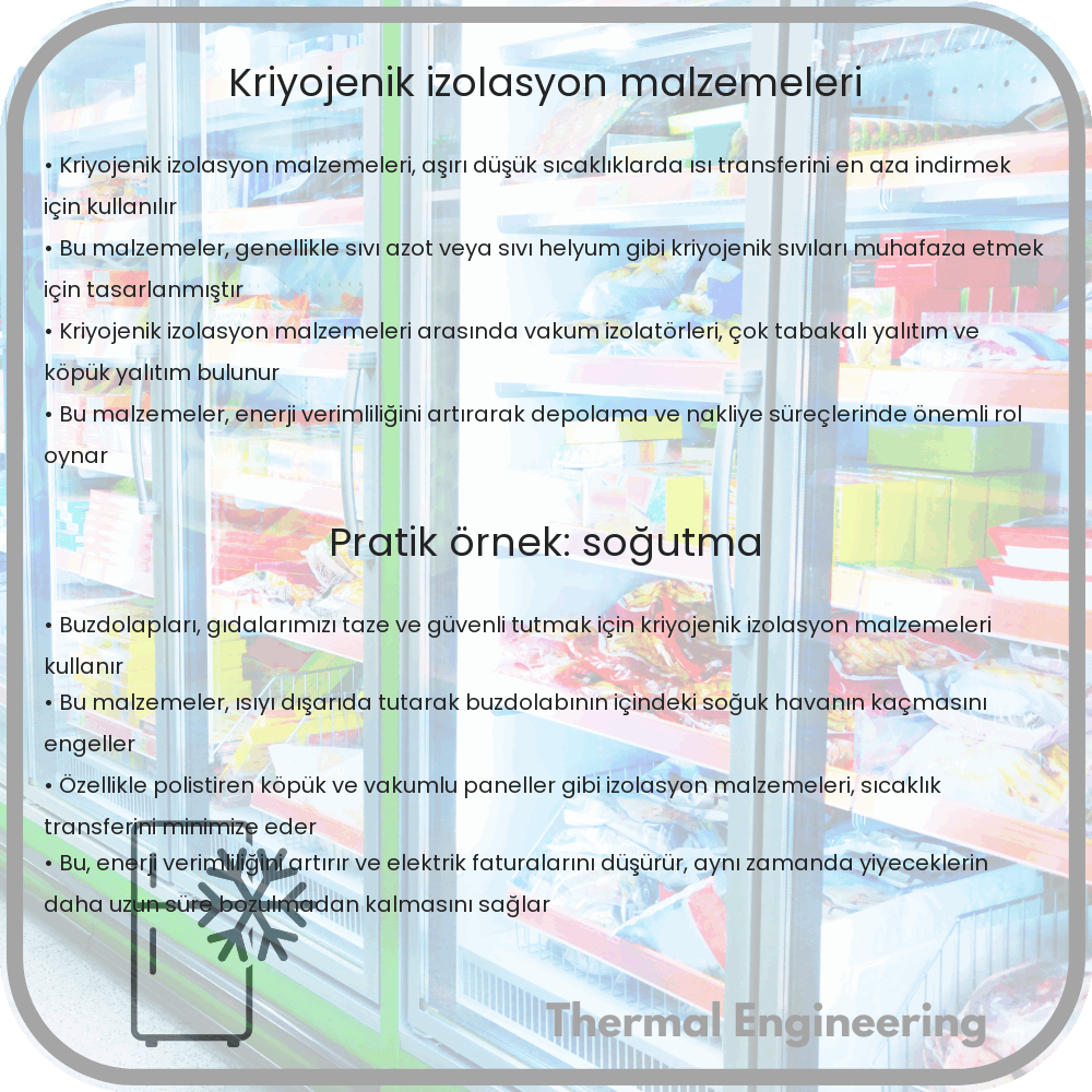 Kriyojenik İzolasyon Malzemeleri