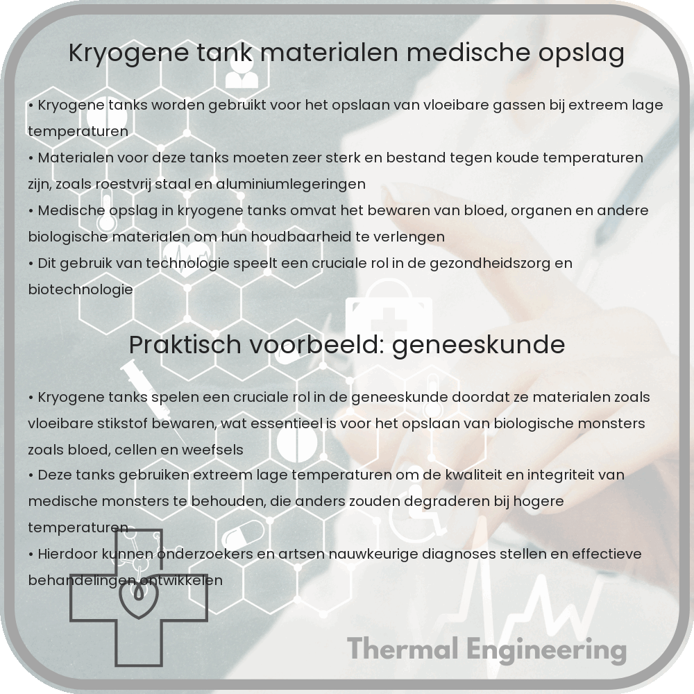 Kryogene Tank | Materialen & Medische Opslag