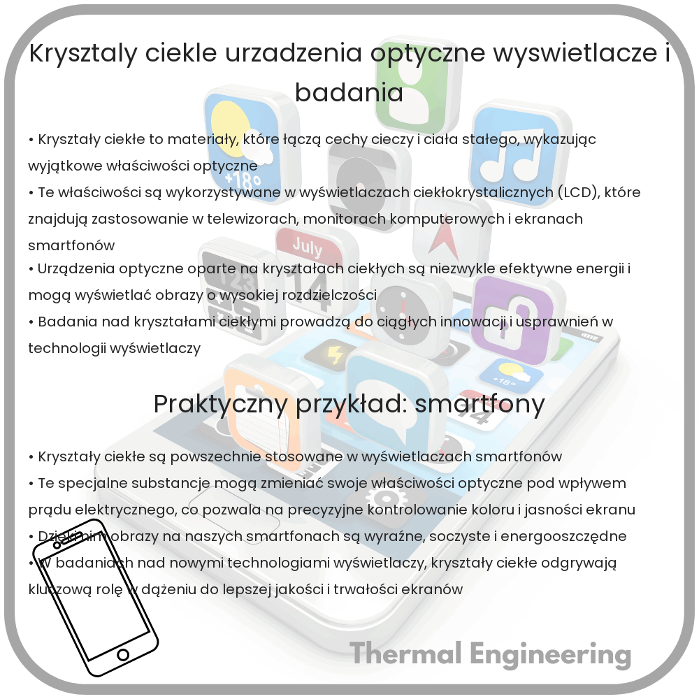 Kryształy Ciekłe | Urządzenia Optyczne, Wyświetlacze i Badania