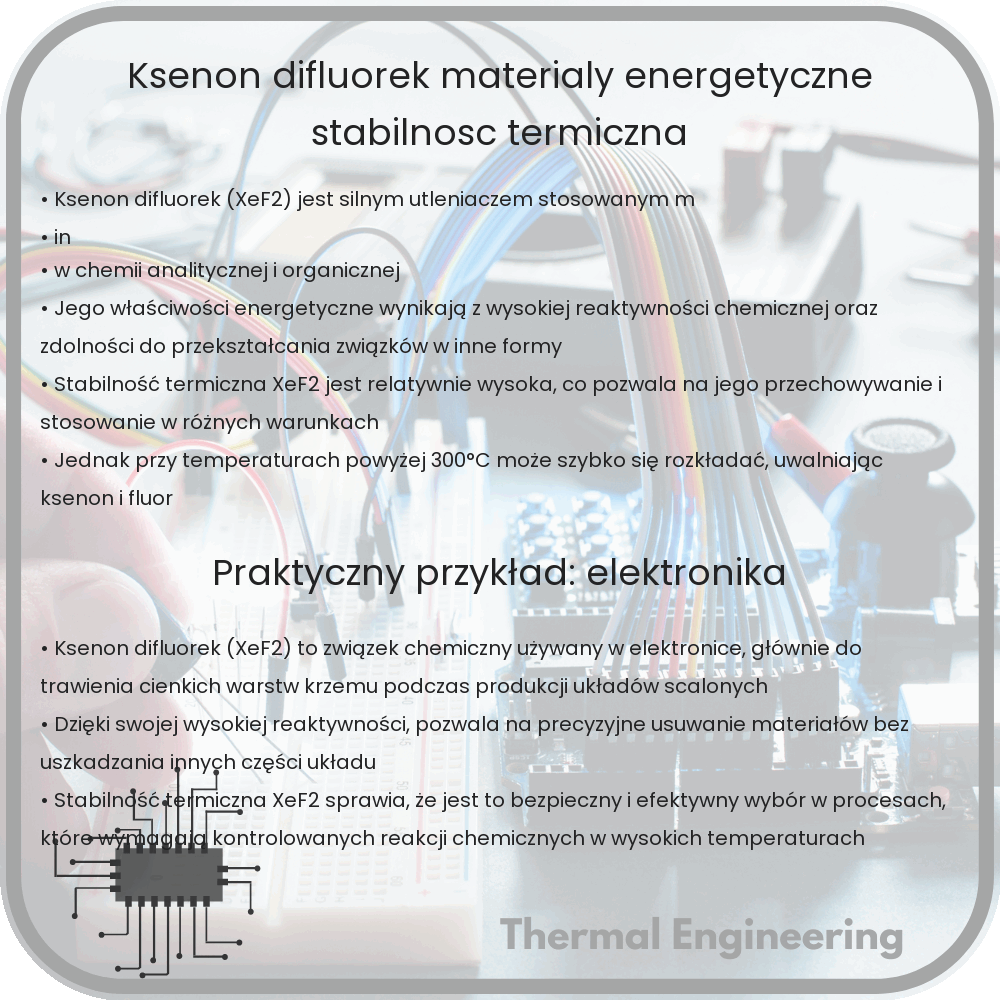 Ksenon Difluorek | Materiały Energetyczne, Stabilność Termiczna