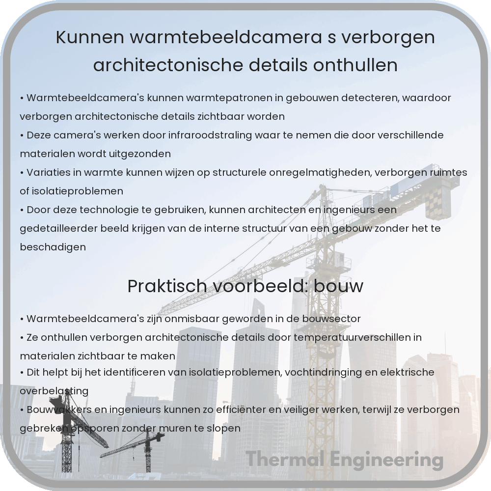 Kunnen warmtebeeldcamera's verborgen architectonische details onthullen?