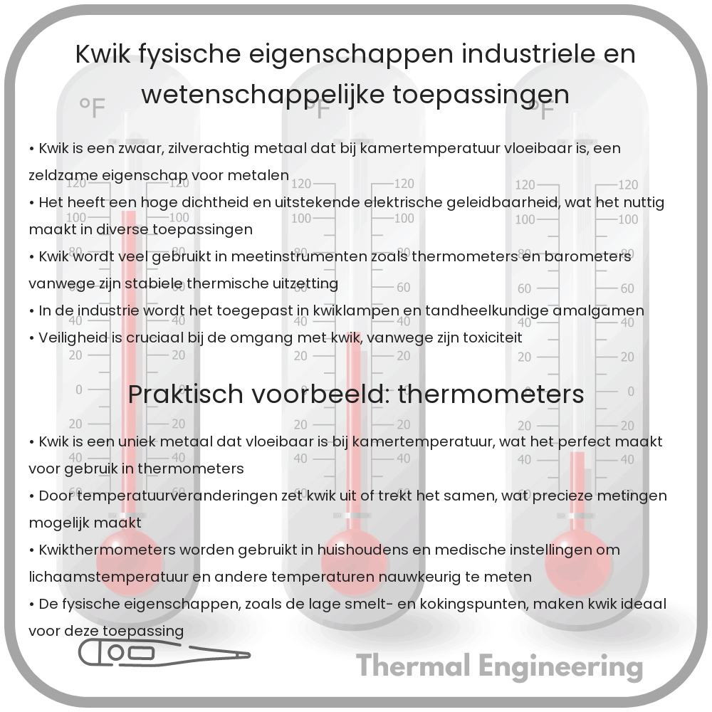 Kwik: Fysische Eigenschappen, Industriële en Wetenschappelijke Toepassingen