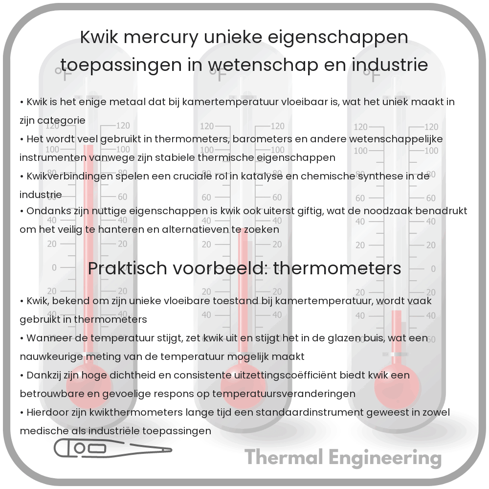 Kwik (Mercury) | Unieke Eigenschappen, Toepassingen in Wetenschap en Industrie