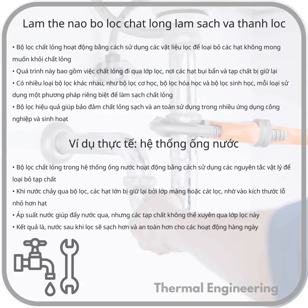 Làm Thế Nào Bộ Lọc Chất Lỏng Làm Sạch và Thanh Lọc?