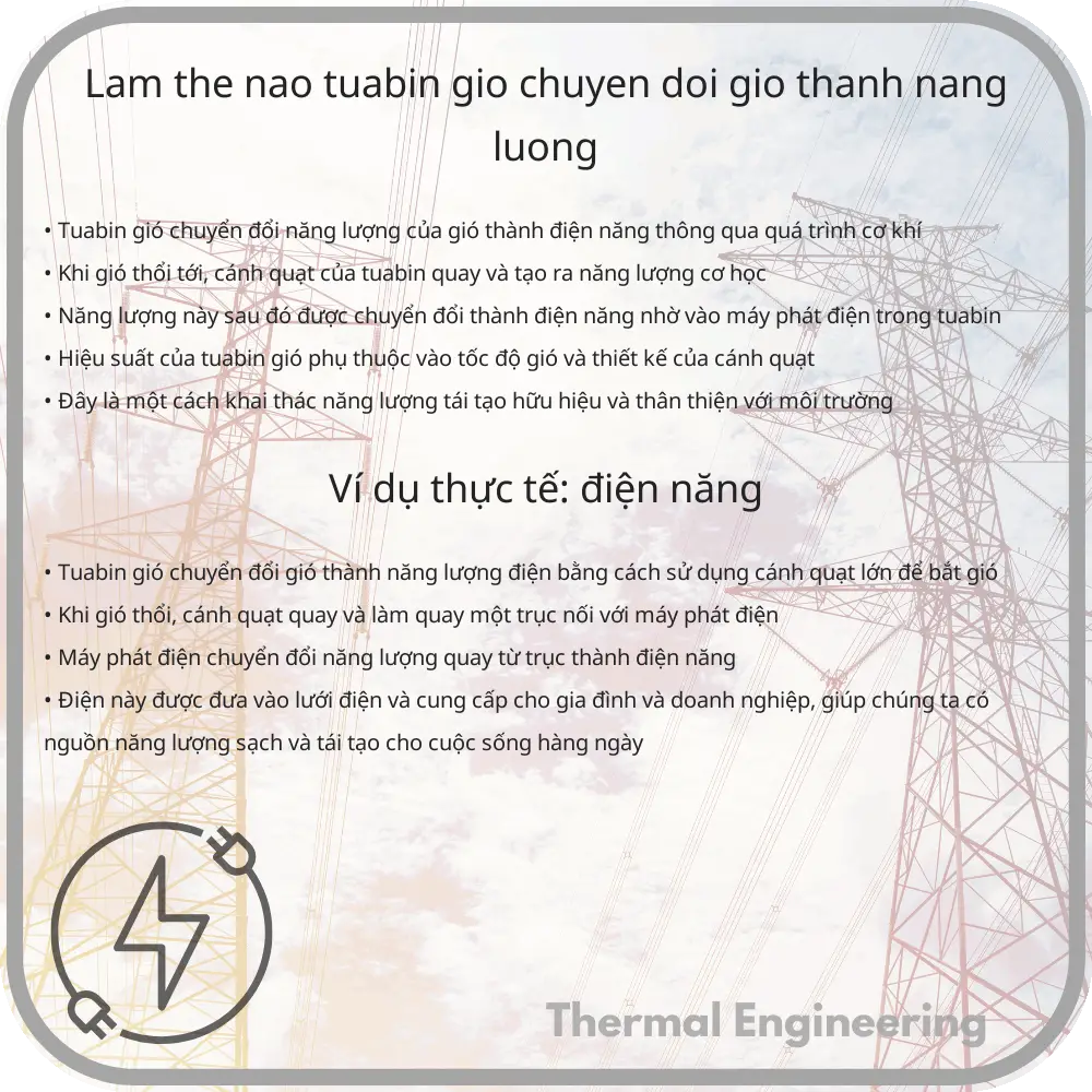 Làm thế nào tuabin gió chuyển đổi gió thành năng lượng