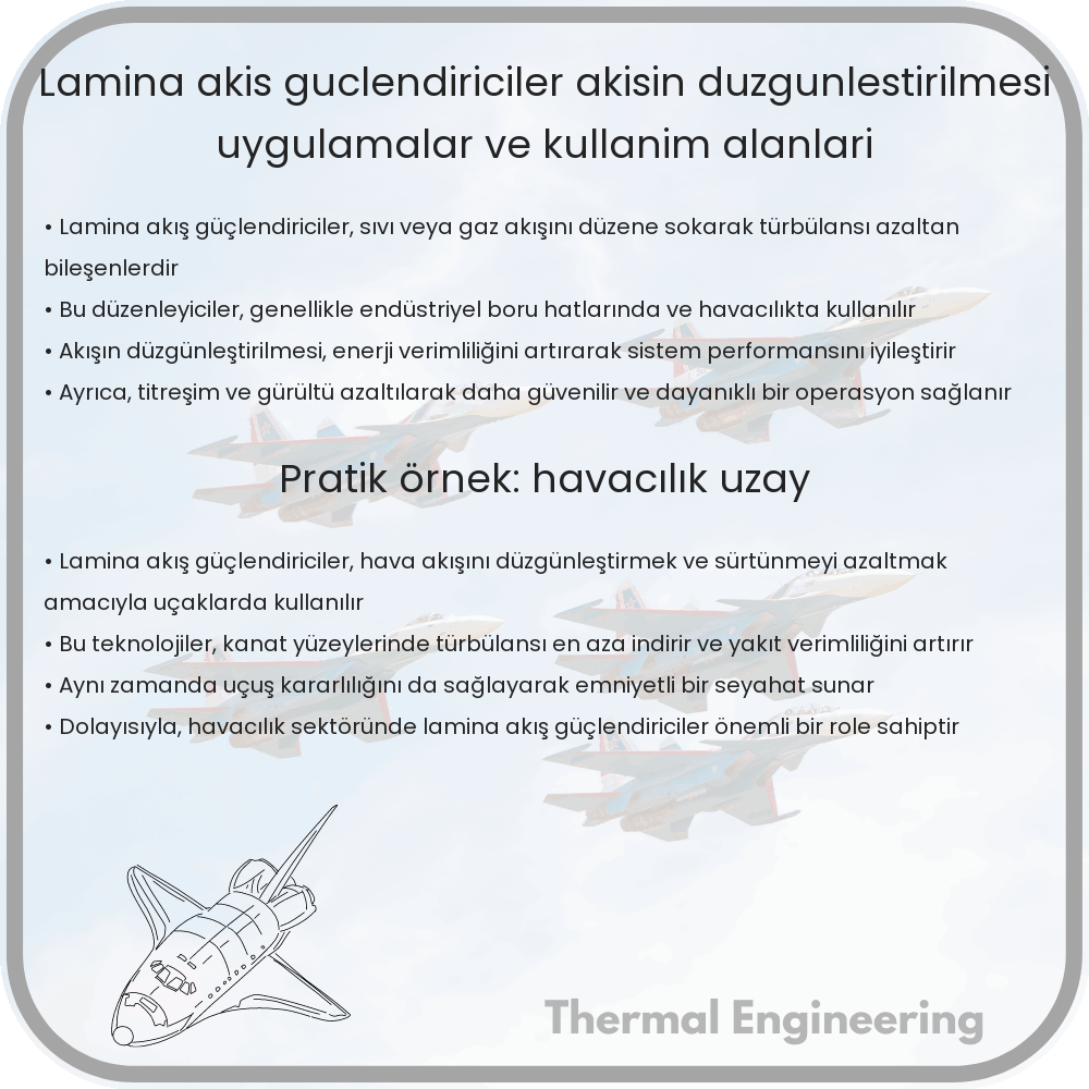 Lamina Akış Güçlendiriciler | Akışın Düzgünleştirilmesi, Uygulamalar ve Kullanım Alanları