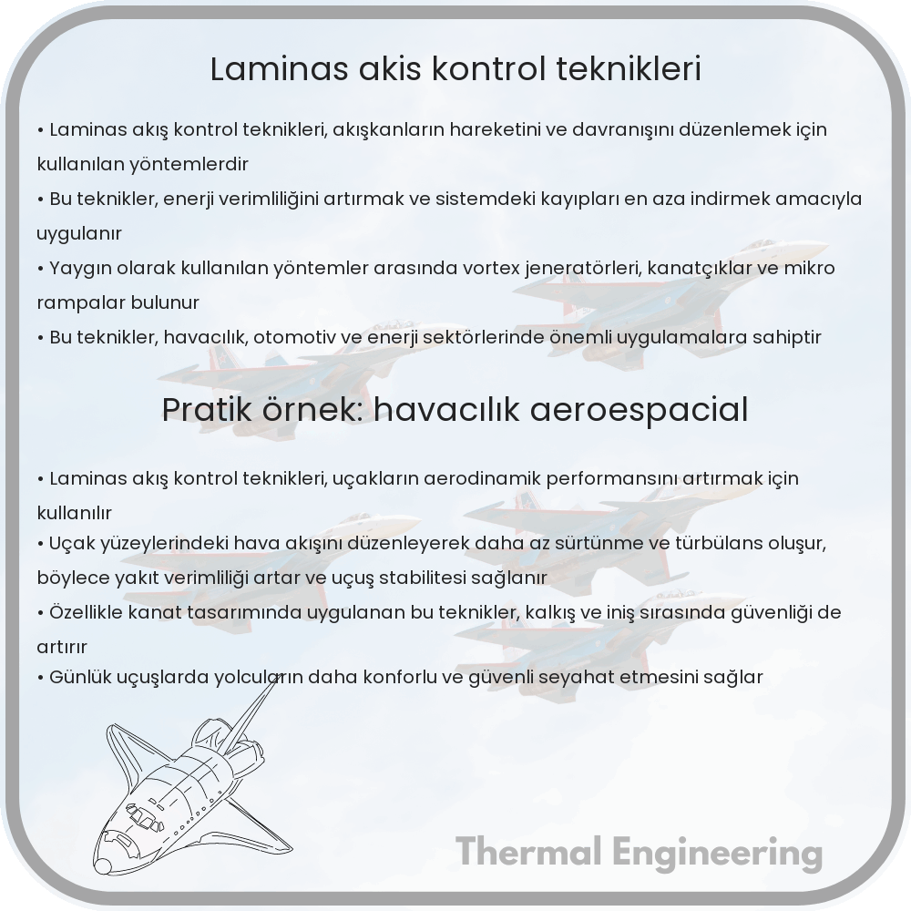 Laminas Akış Kontrol Teknikleri