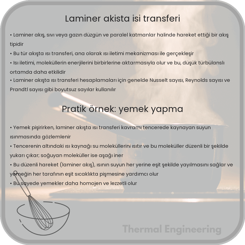 Laminer Akışta Isı Transferi