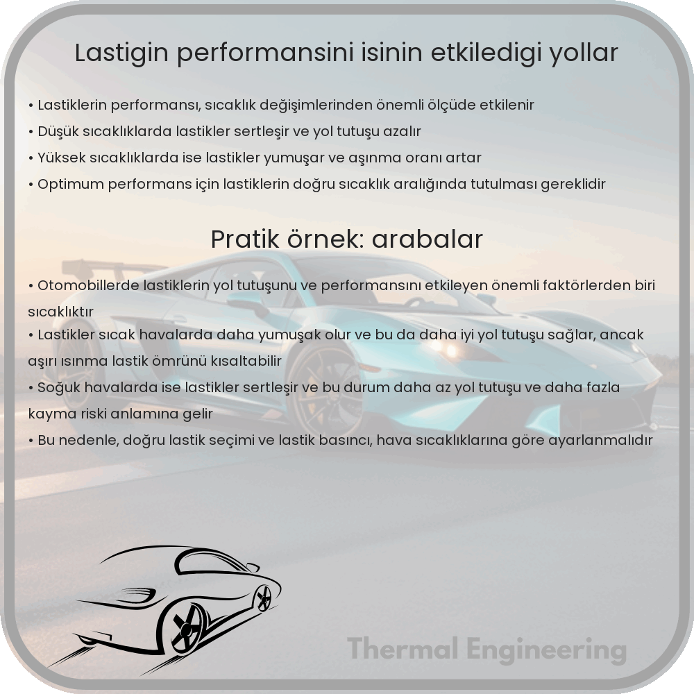 Lastiğin Performansını Isının Etkilediği Yollar