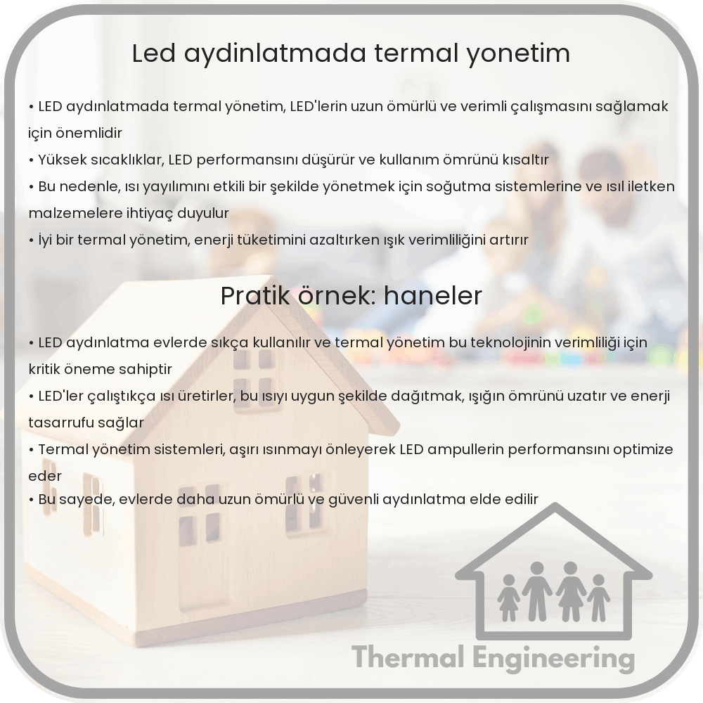 LED Aydınlatmada Termal Yönetim