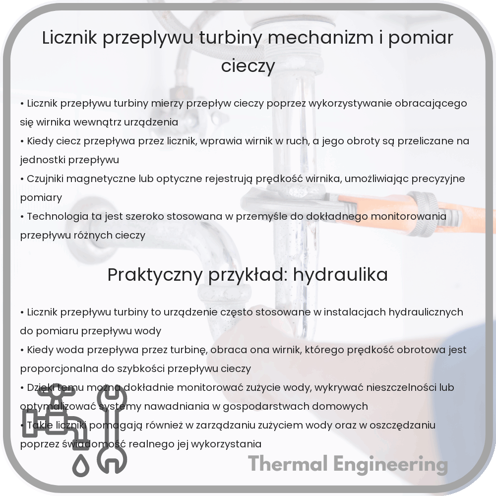 Licznik przepływu turbiny | Mechanizm i pomiar cieczy