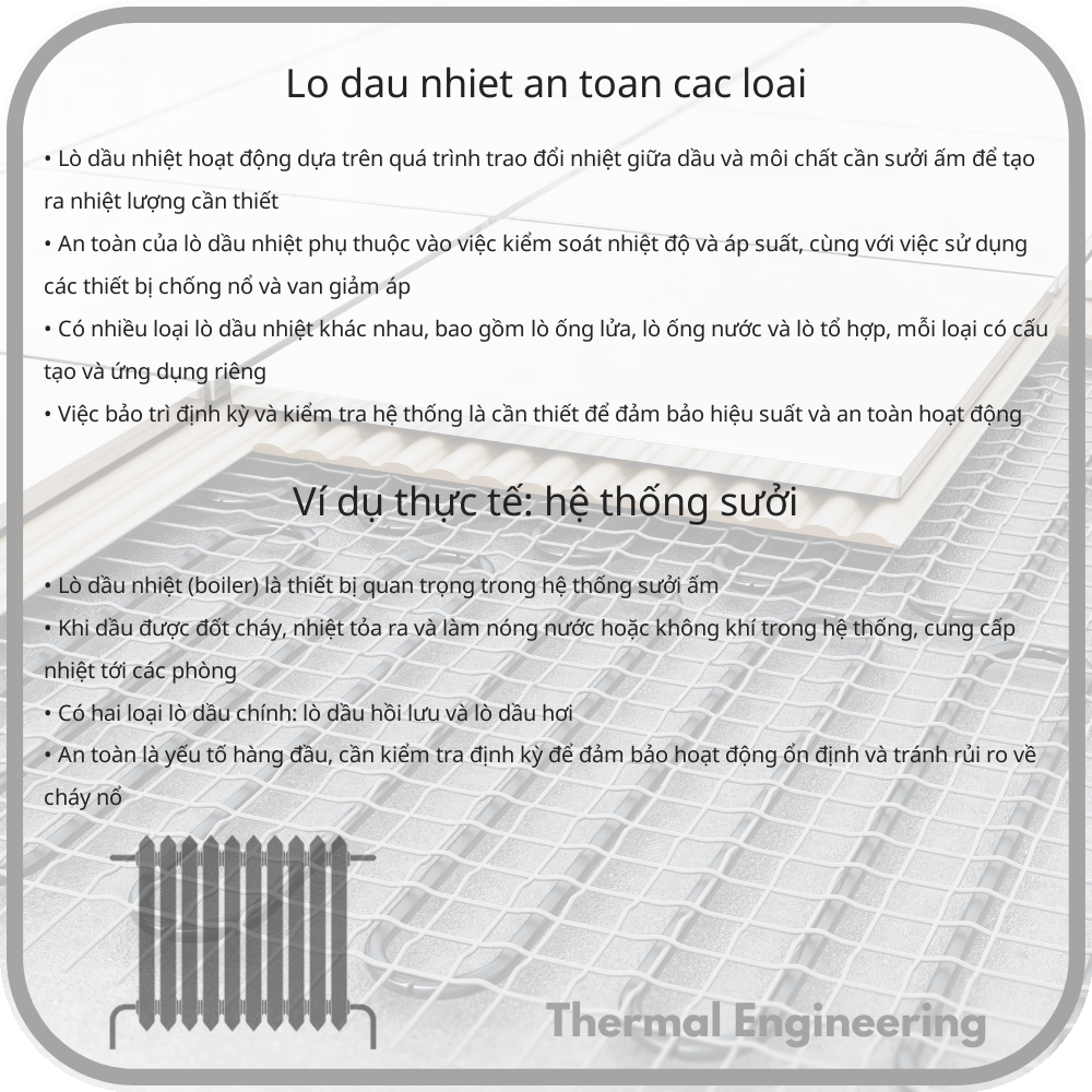 Lò Dầu Nhiệt | An Toàn, Các Loại