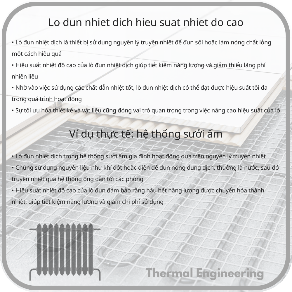 Lò Đun Nhiệt Dịch | Hiệu Suất Nhiệt Độ Cao