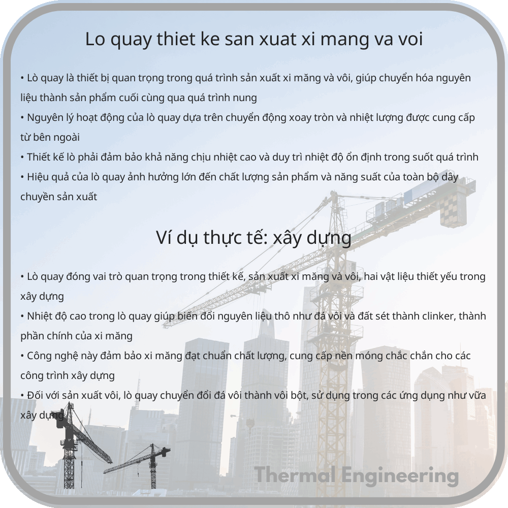 Lò Quay | Thiết Kế, Sản Xuất Xi Măng Và Vôi