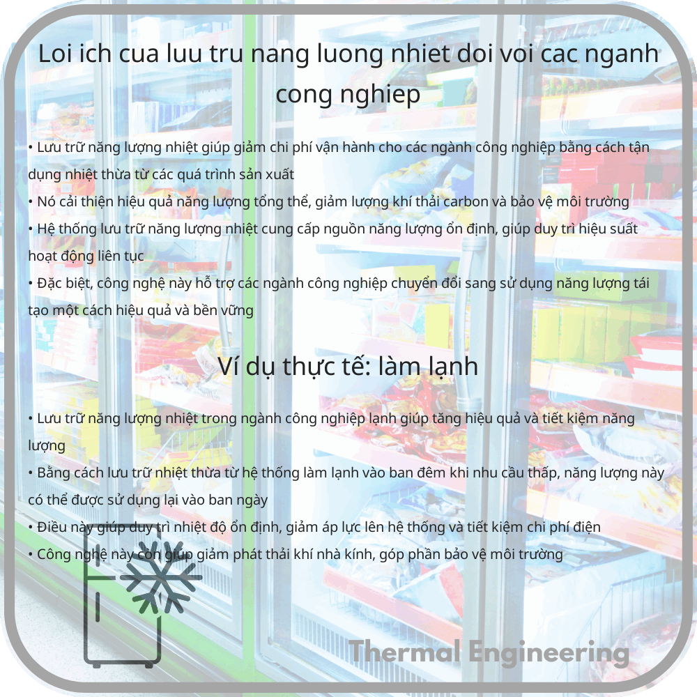 Lợi ích của lưu trữ năng lượng nhiệt đối với các ngành công nghiệp