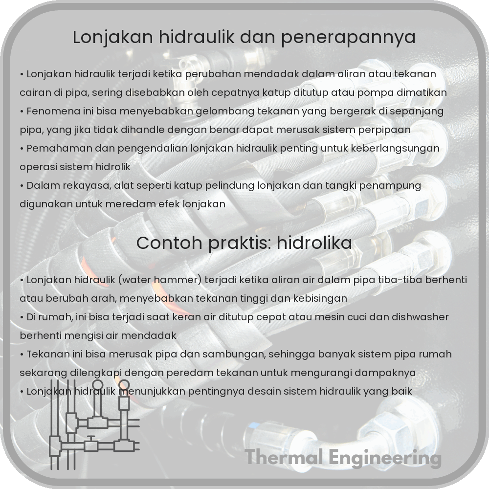 Lonjakan Hidraulik dan Penerapannya