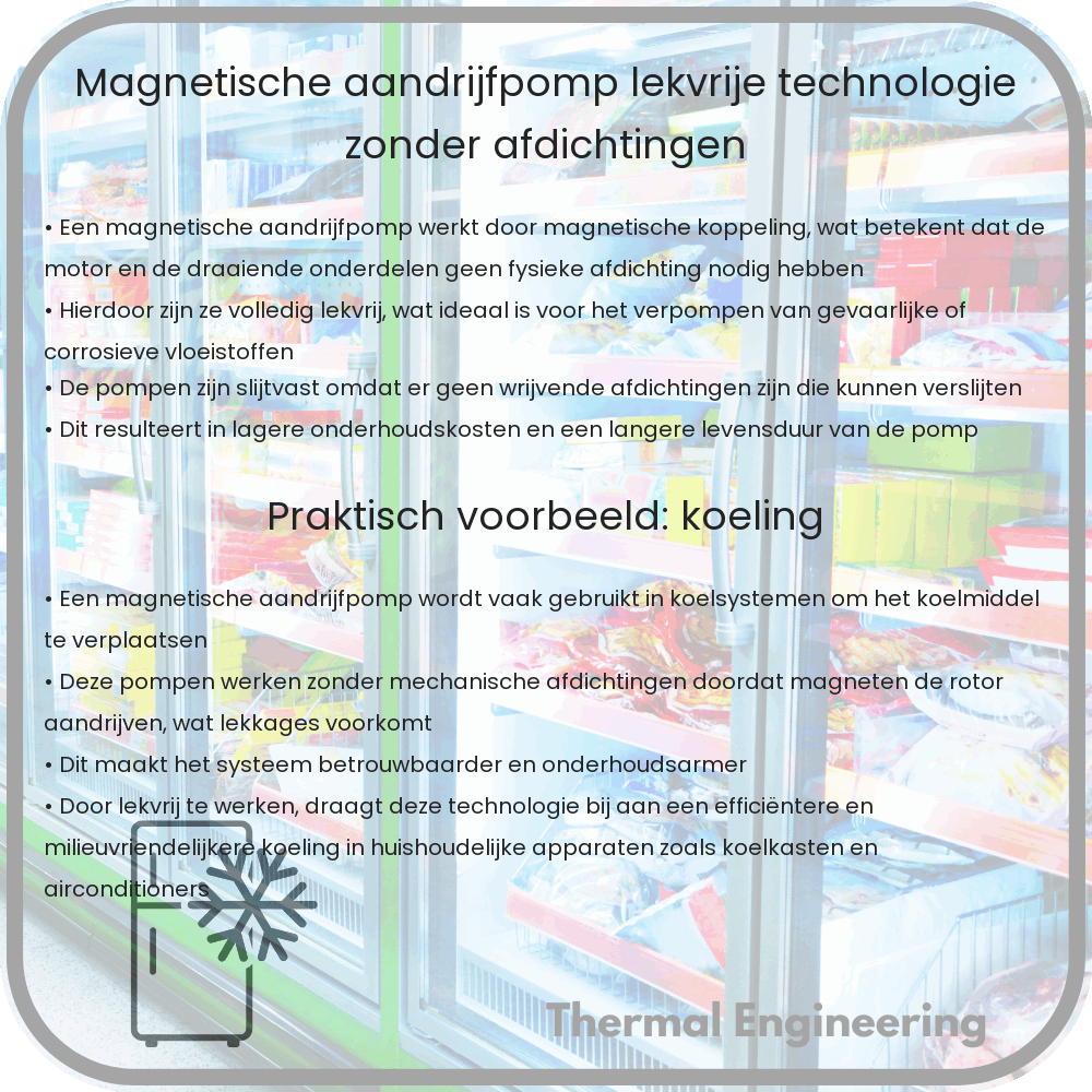 Magnetische Aandrijfpomp | Lekvrije Technologie zonder Afdichtingen