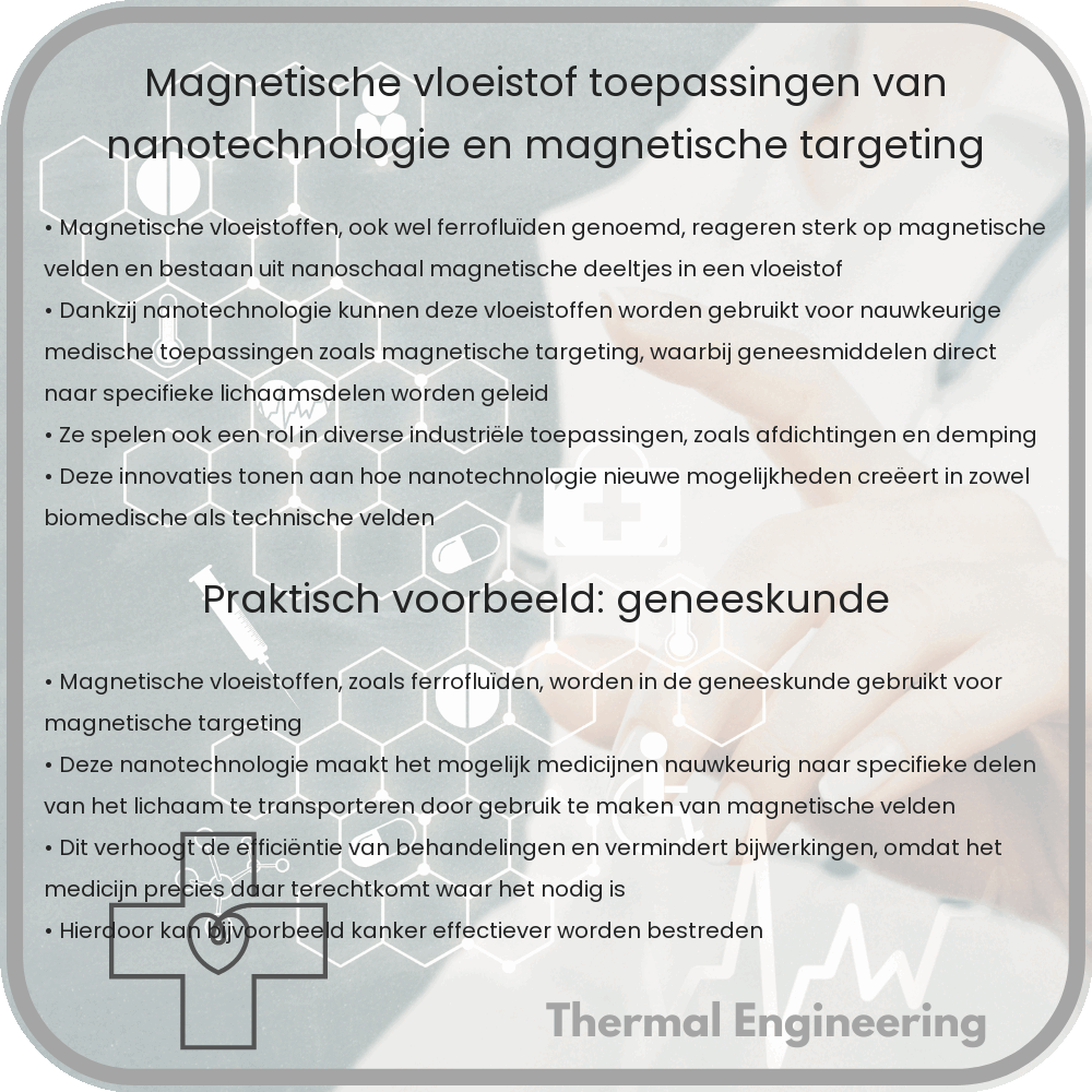 Magnetische Vloeistof | Toepassingen van Nanotechnologie en Magnetische Targeting