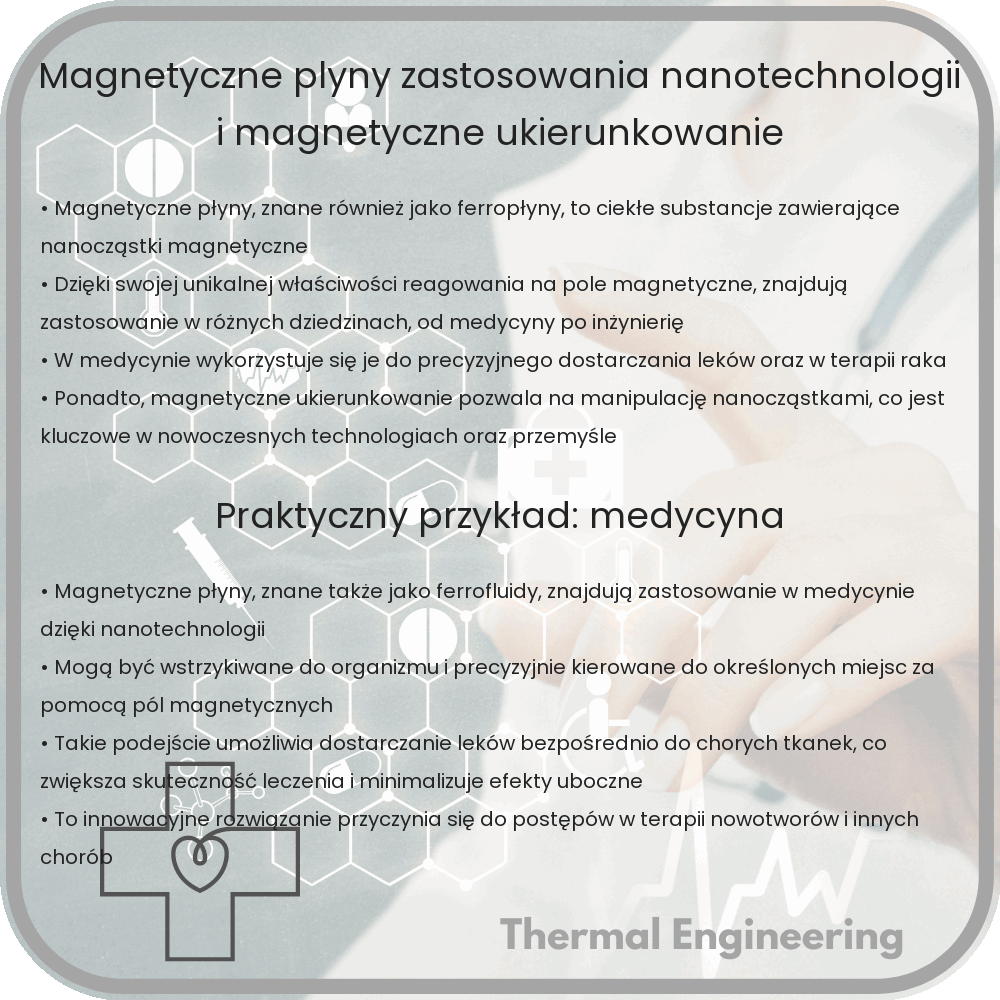 Magnetyczne Płyny | Zastosowania Nanotechnologii i Magnetyczne Ukierunkowanie