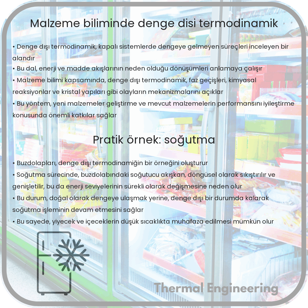 Malzeme Biliminde Denge Dışı Termodinamik