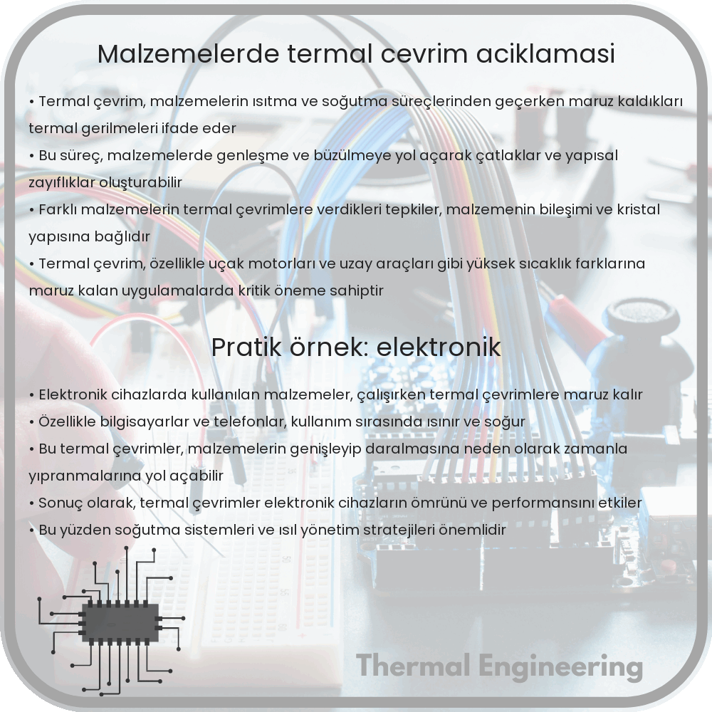 Malzemelerde Termal Çevrim Açıklaması