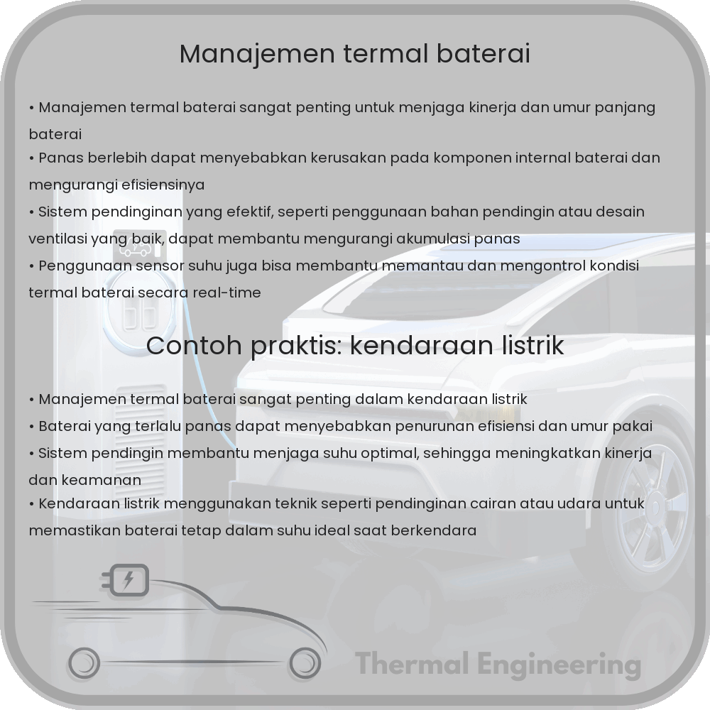 Manajemen Termal Baterai