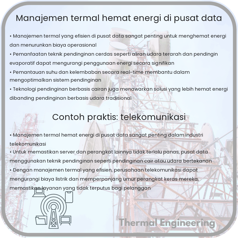 Manajemen Termal Hemat Energi di Pusat Data