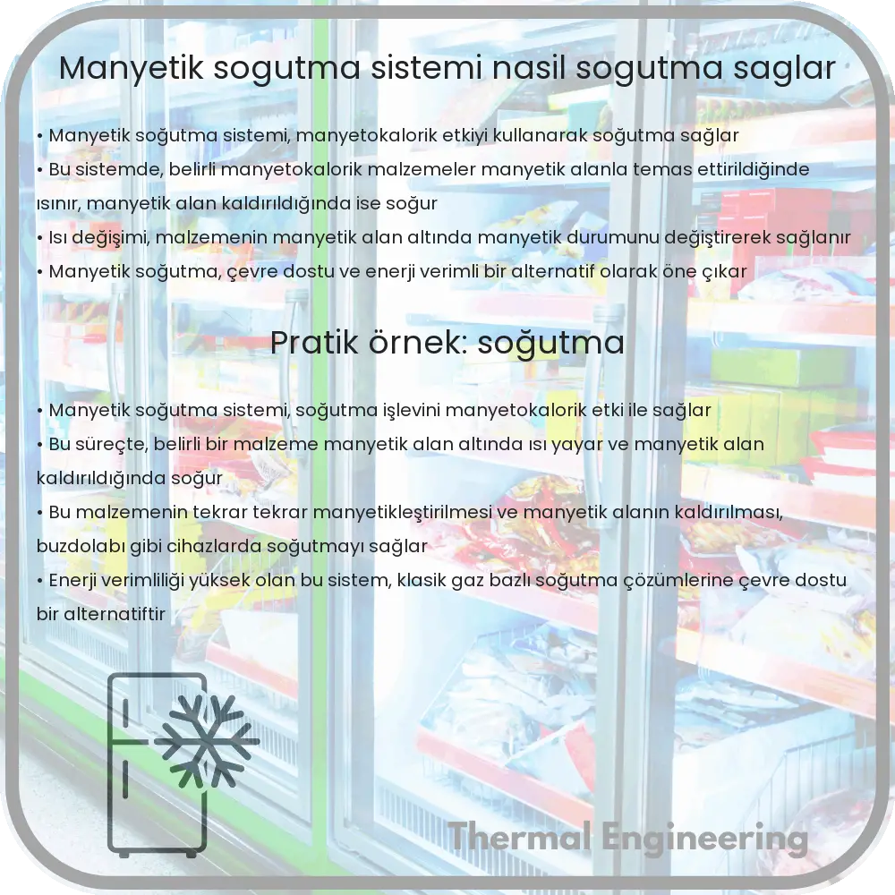 Manyetik Soğutma Sistemi Nasıl Soğutma Sağlar?