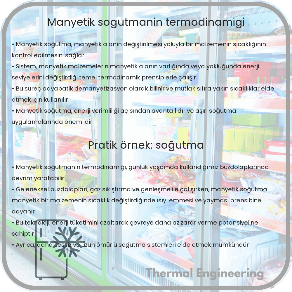 Manyetik Soğutmanın Termodinamiği