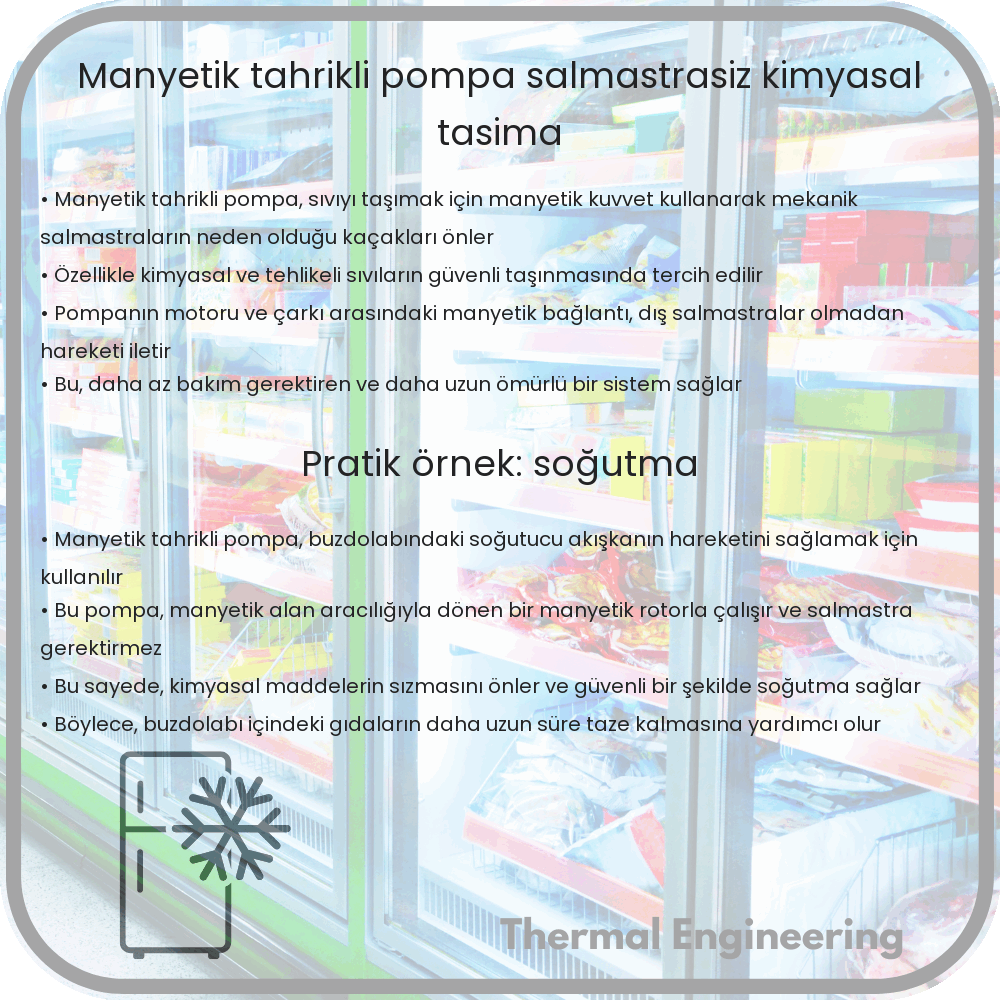 Manyetik Tahrikli Pompa | Salmastrasız Kimyasal Taşıma