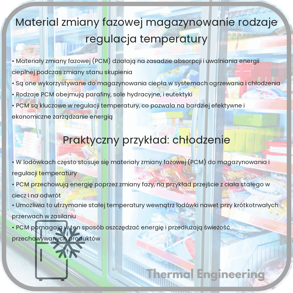 Materiał Zmiany Fazowej | Magazynowanie, Rodzaje, Regulacja Temperatury