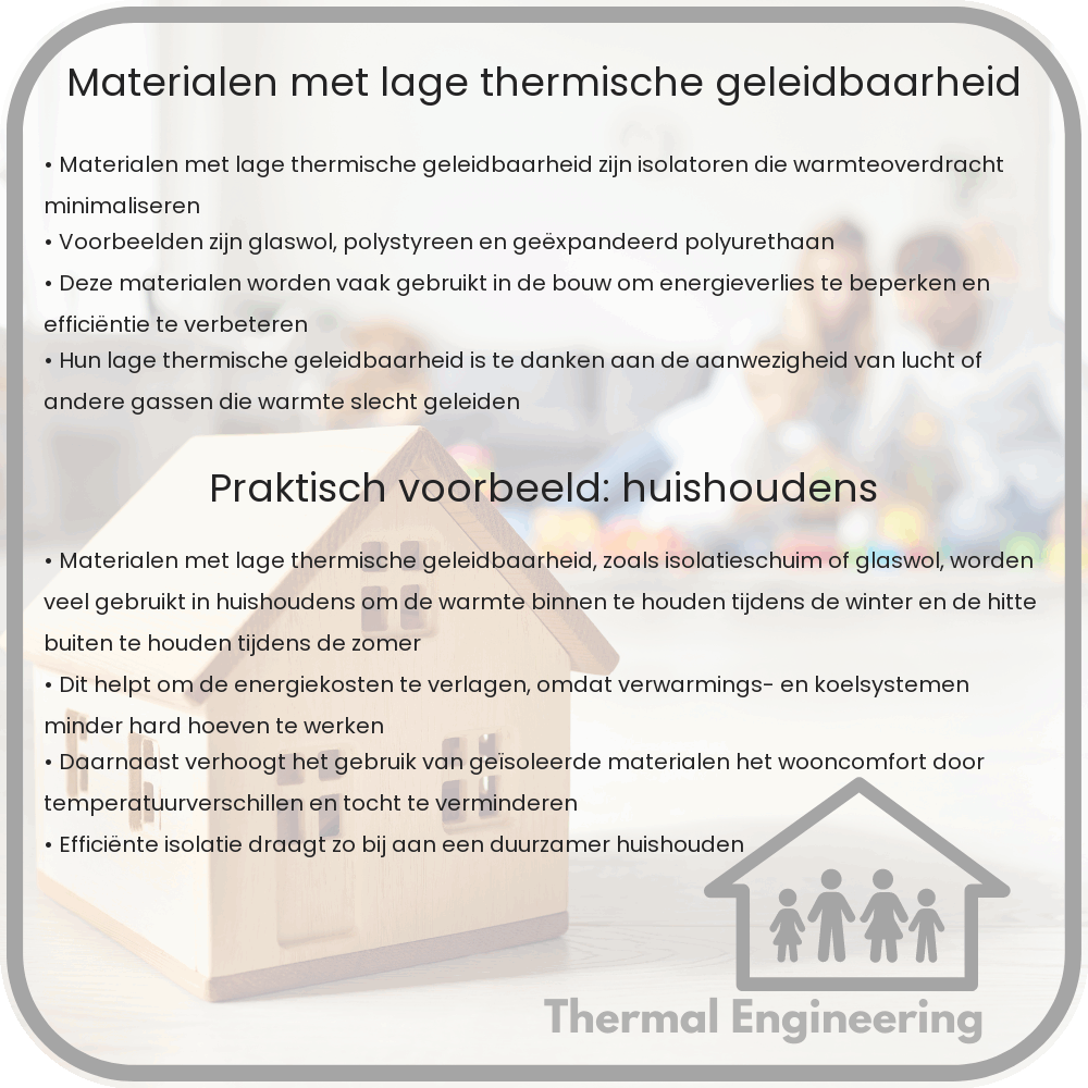Materialen met lage thermische geleidbaarheid