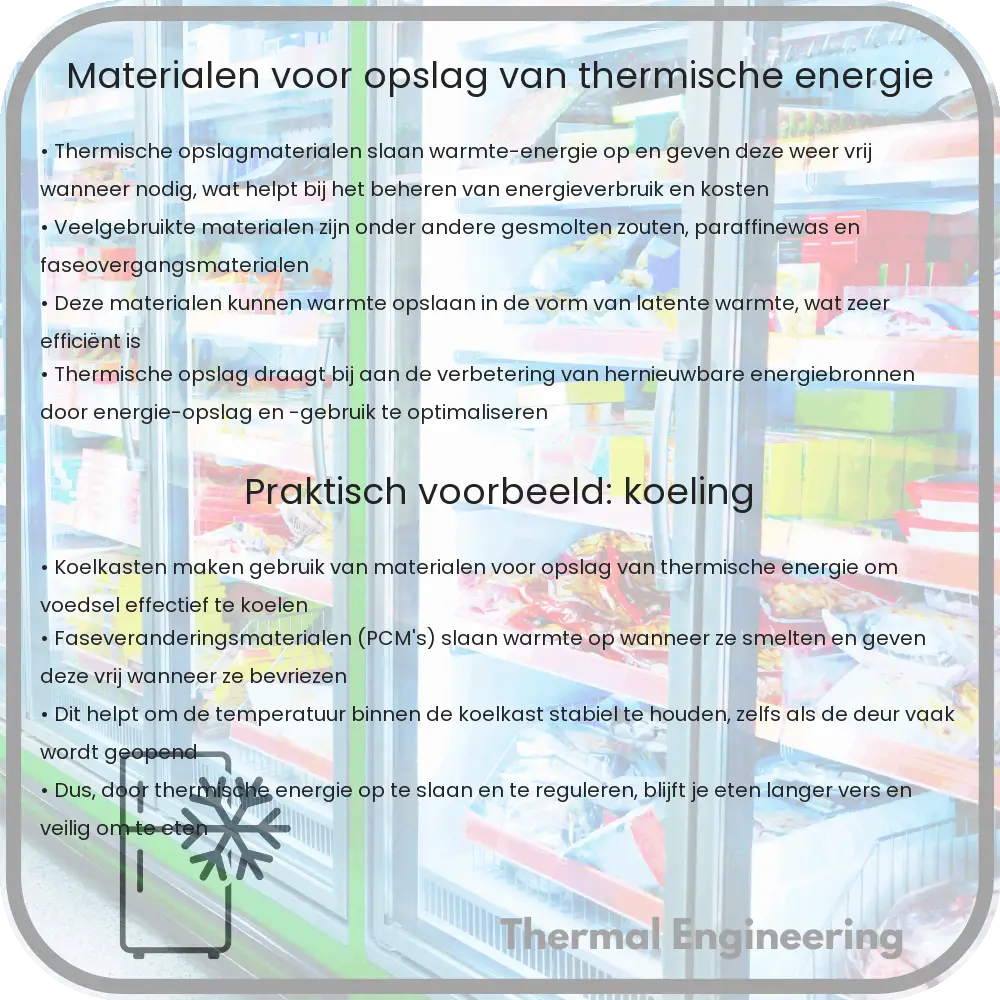 Materialen voor opslag van thermische energie