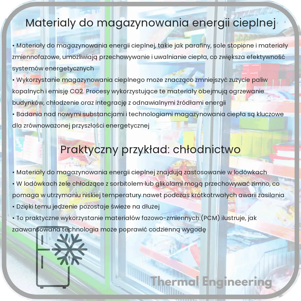 Materiały do magazynowania energii cieplnej