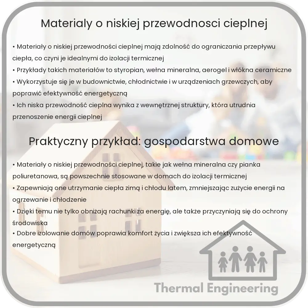 Materiały o niskiej przewodności cieplnej