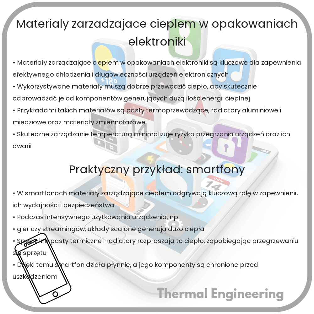 Materiały zarządzające ciepłem w opakowaniach elektroniki