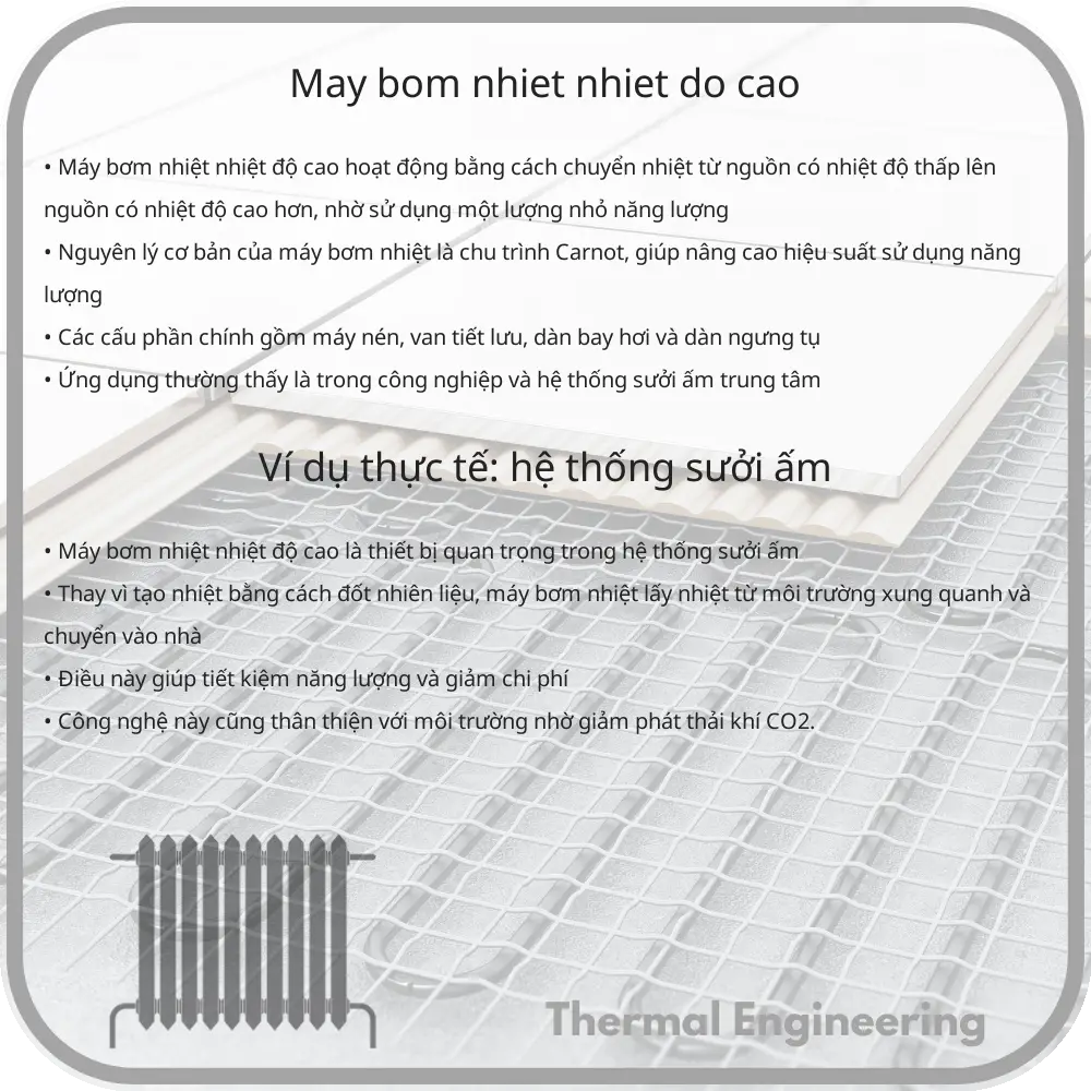 Máy bơm nhiệt nhiệt độ cao