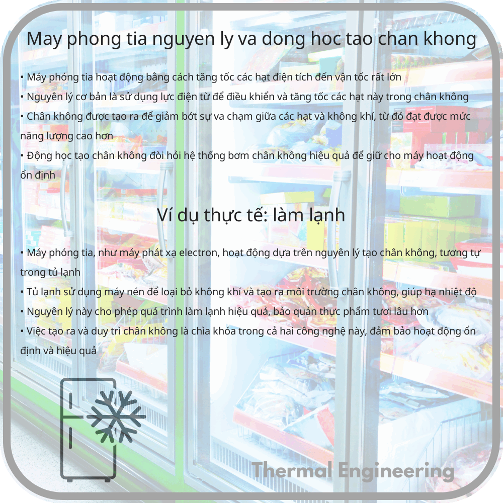 Máy Phóng Tia: Nguyên Lý và Động Học Tạo Chân Không