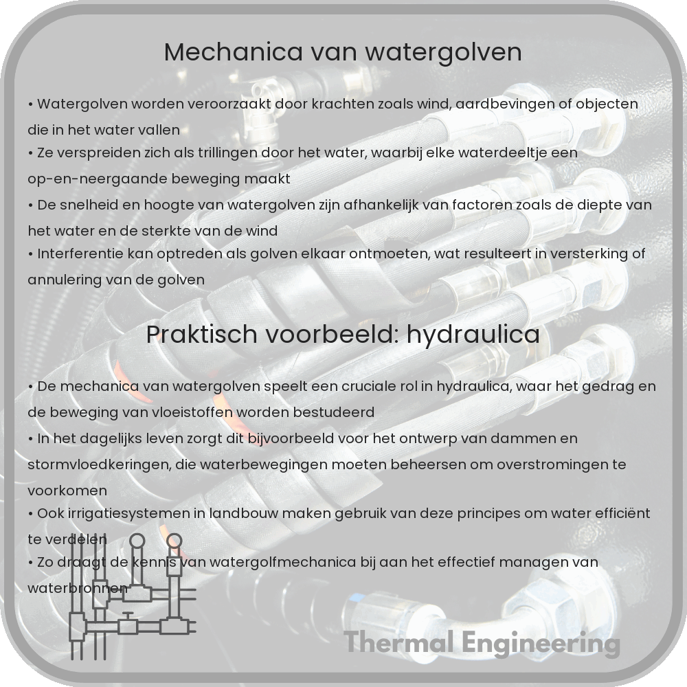 Mechanica van watergolven