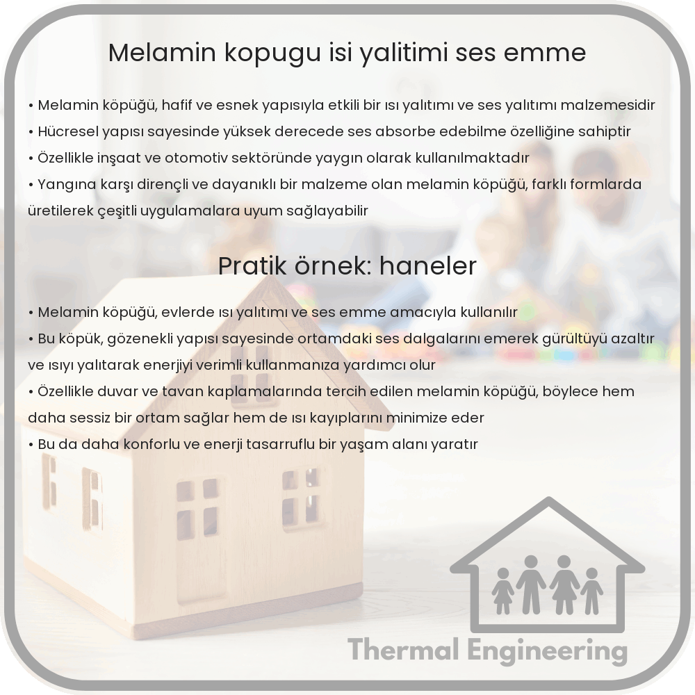 Melamin Köpüğü | Isı Yalıtımı, Ses Emme