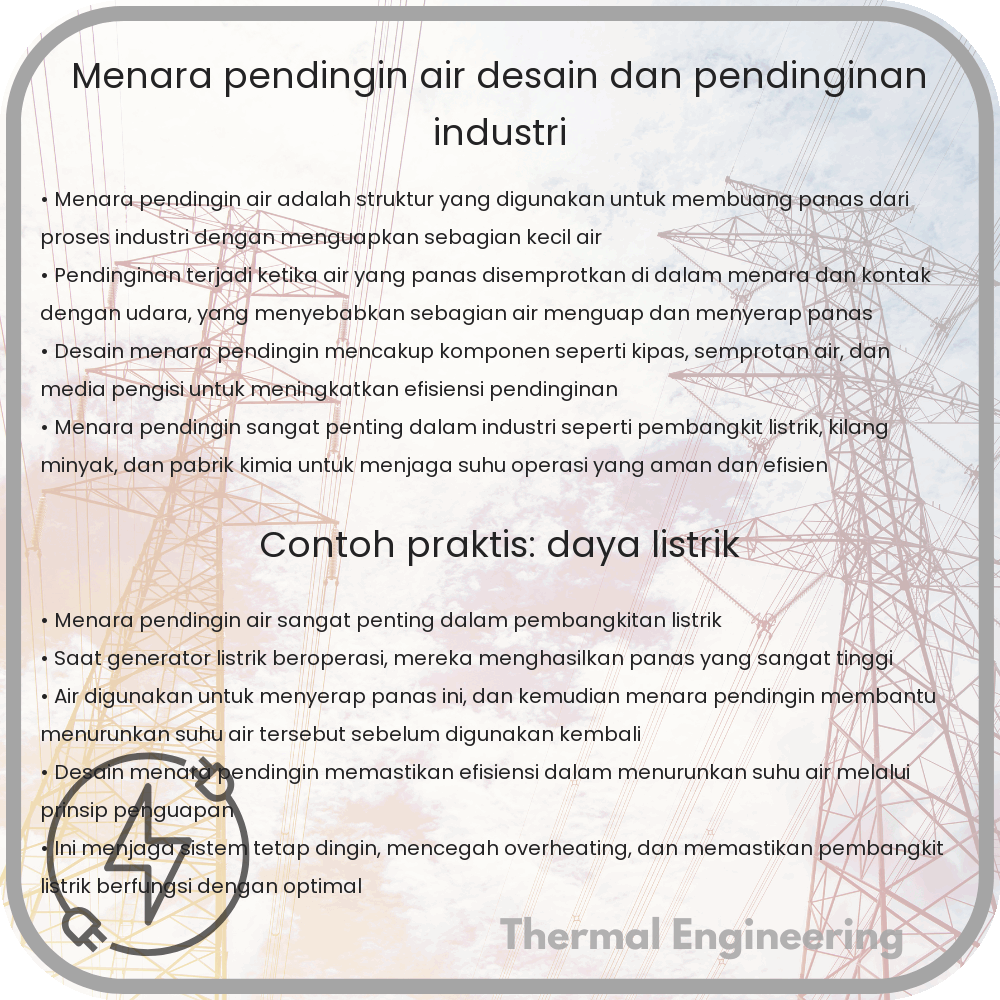 Menara Pendingin Air | Desain dan Pendinginan Industri