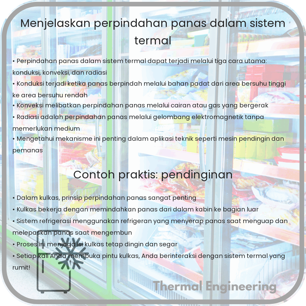 Menjelaskan Perpindahan Panas dalam Sistem Termal