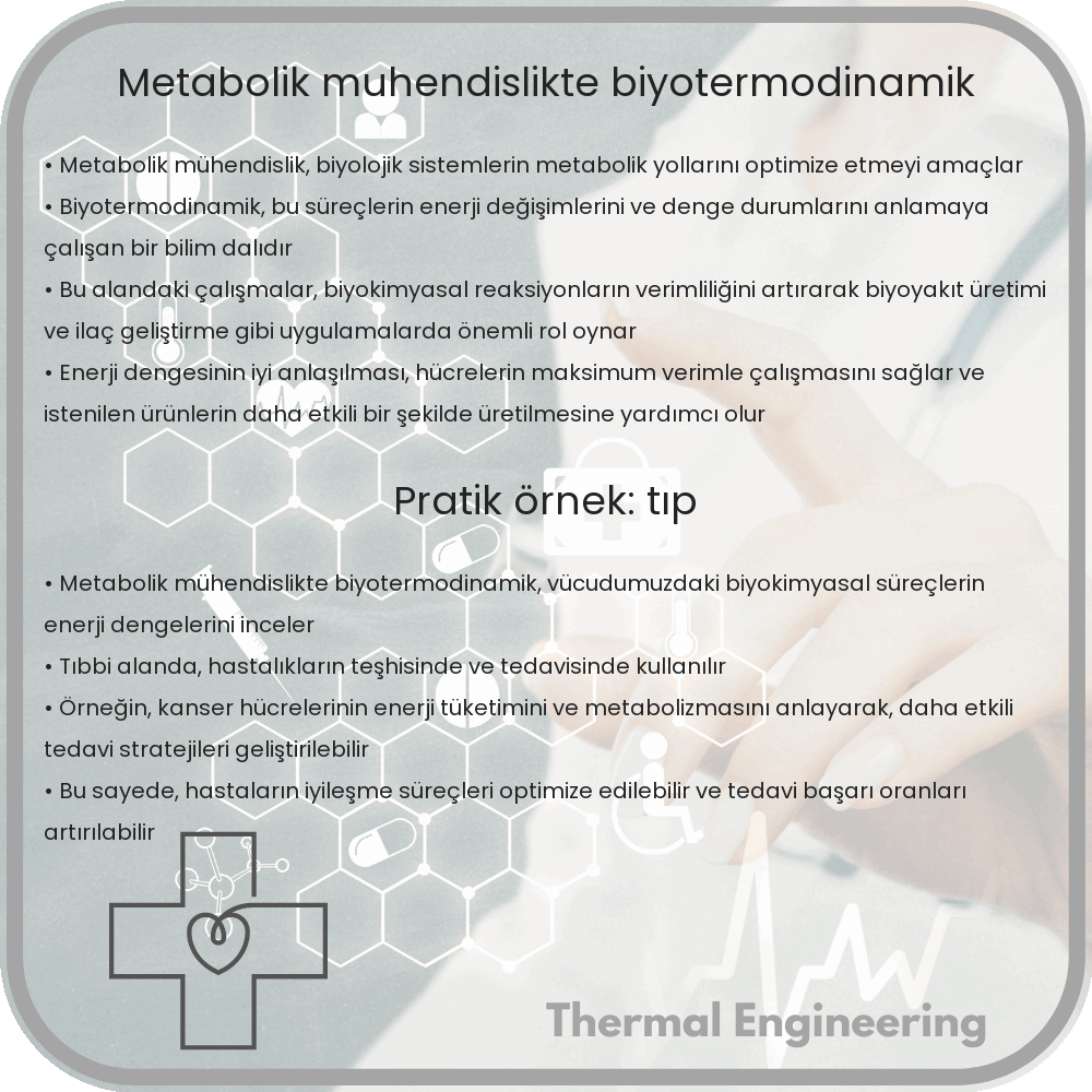 Metabolik Mühendislikte Biyotermodinamik
