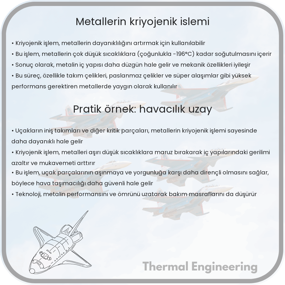 Metallerin Kriyojenik İşlemi