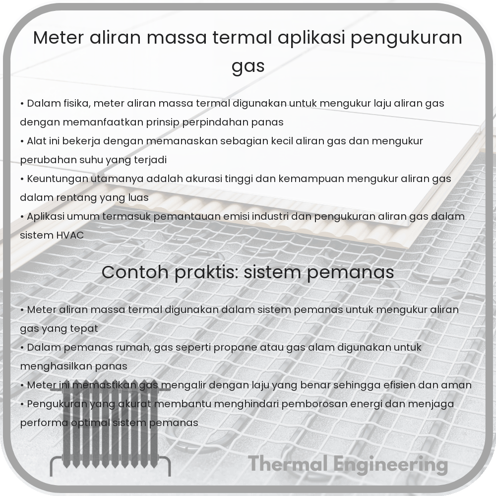 Meter Aliran Massa Termal | Aplikasi Pengukuran Gas