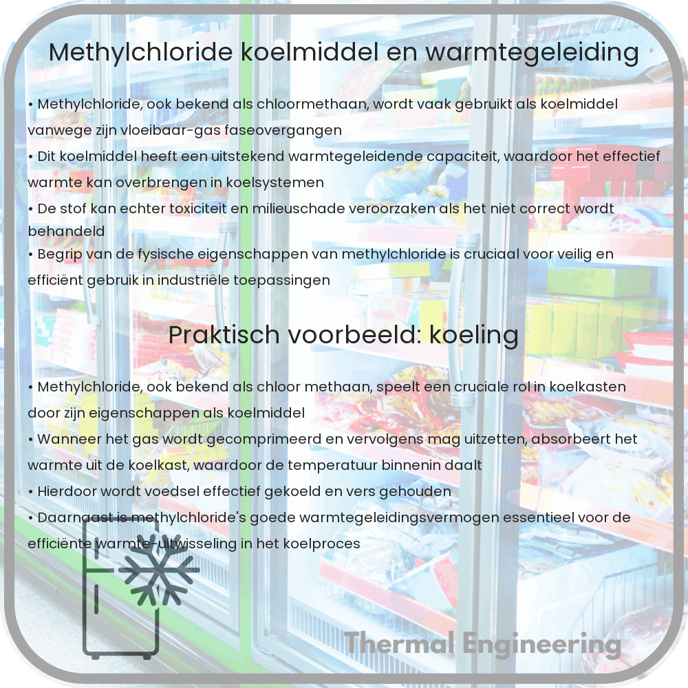 Methylchloride | Koelmiddel en Warmtegeleiding